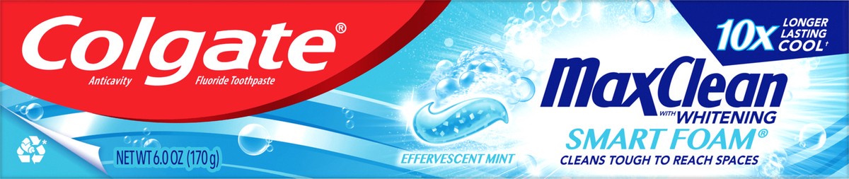 slide 7 of 7, Colgate Max Fresh Smart Foam 6.0Oz., 6.3 oz