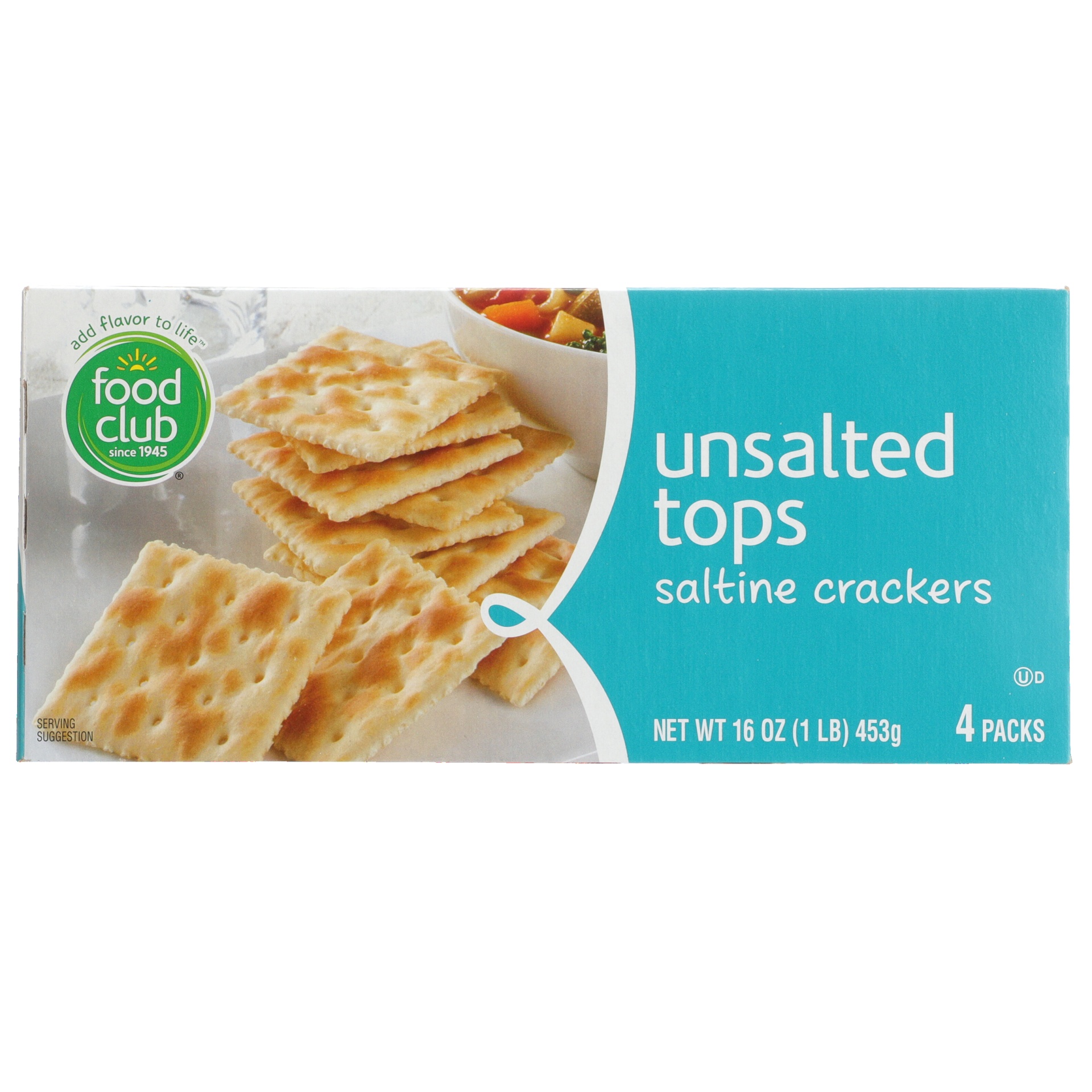 slide 6 of 6, Food Club Unsalted Saltines Crackers, 16 oz