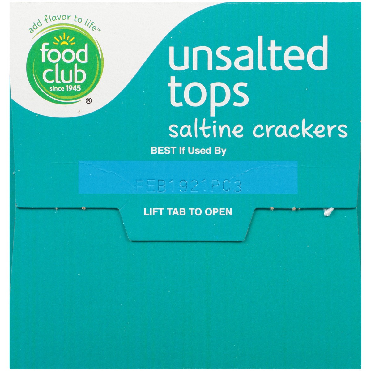 slide 8 of 10, Food Club Unsalted Tops Saltine Crackers, 16 oz