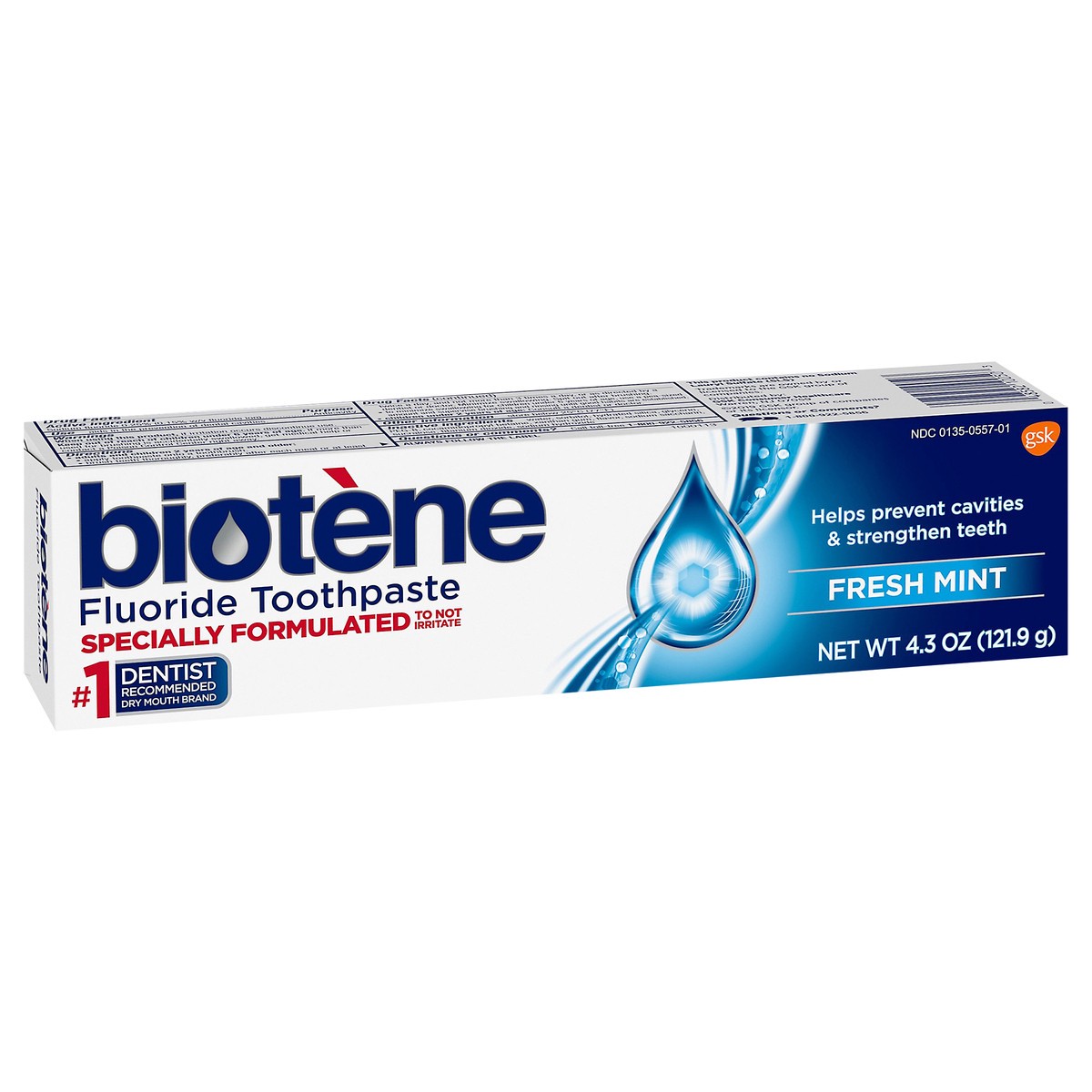 slide 3 of 9, Biotènee Dry Mouth Fresh Mint Toothpaste, 4.3 oz