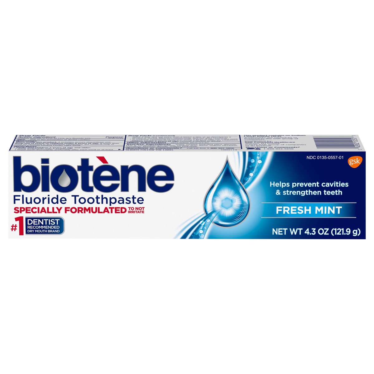 slide 1 of 9, Biotènee Dry Mouth Fresh Mint Toothpaste, 4.3 oz