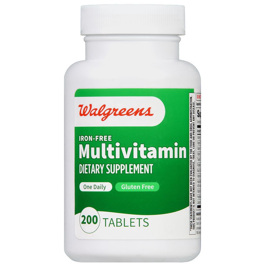 slide 5 of 5, Walgreens Iron-Free Multivitamin, 200 ct