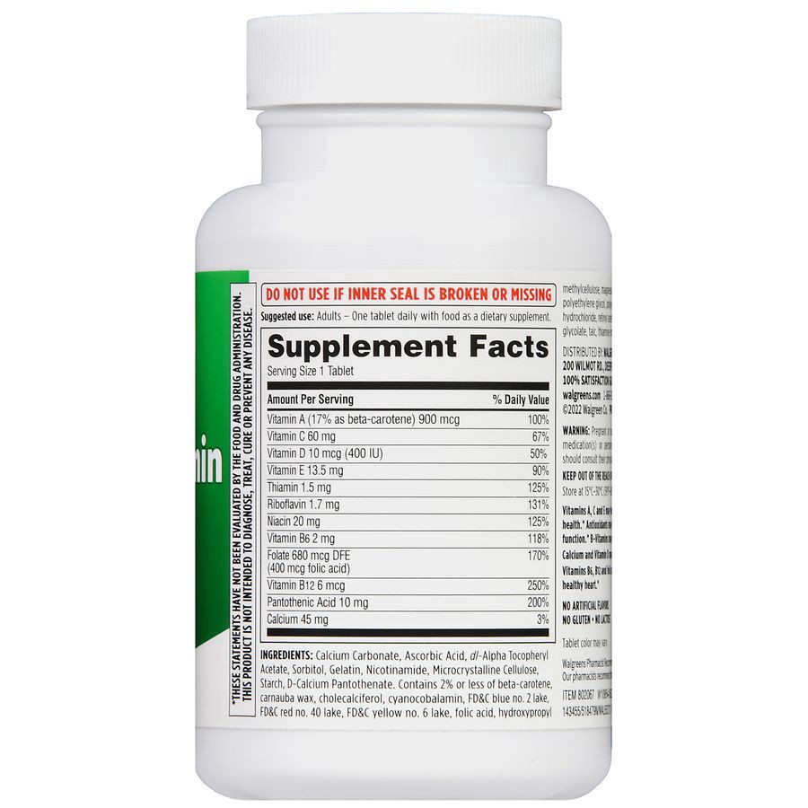 slide 4 of 5, Walgreens Iron-Free Multivitamin, 200 ct
