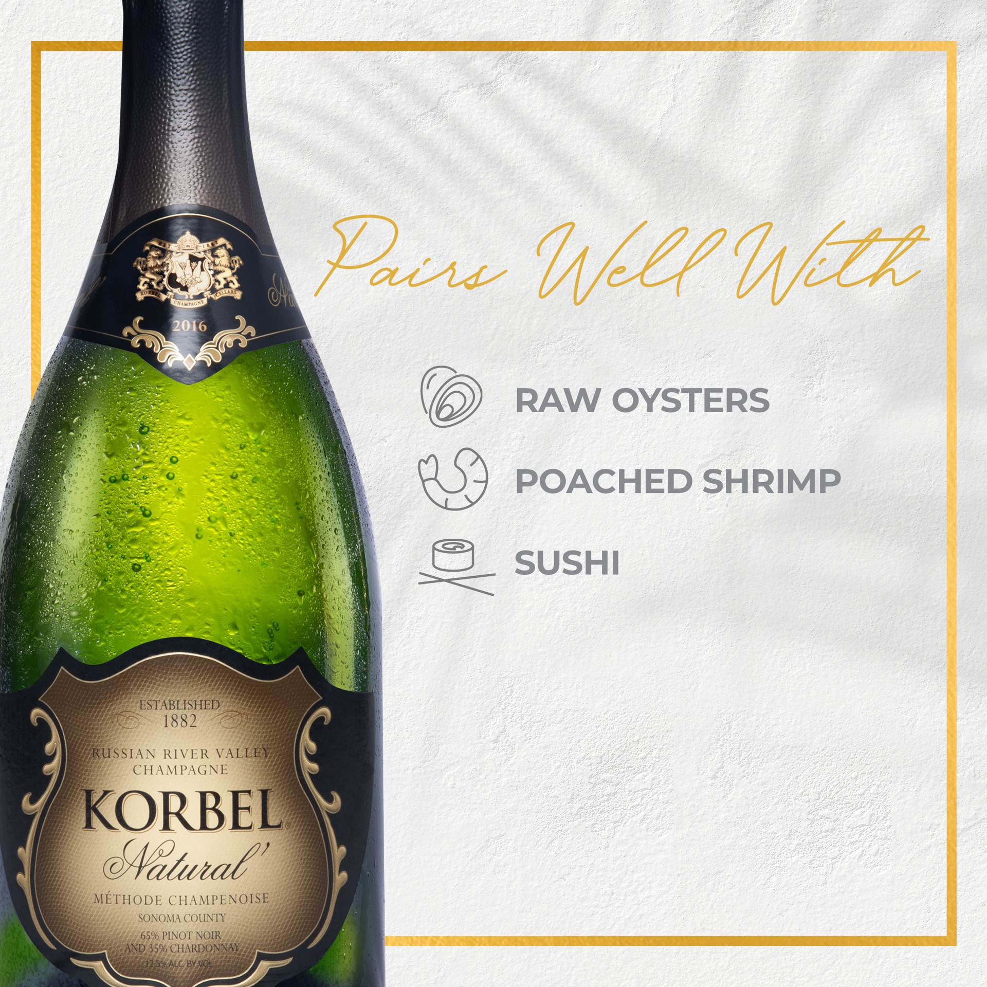 slide 7 of 9, Korbel Natural' California Champagne, 750 mL, 24 Proof, 750 ml