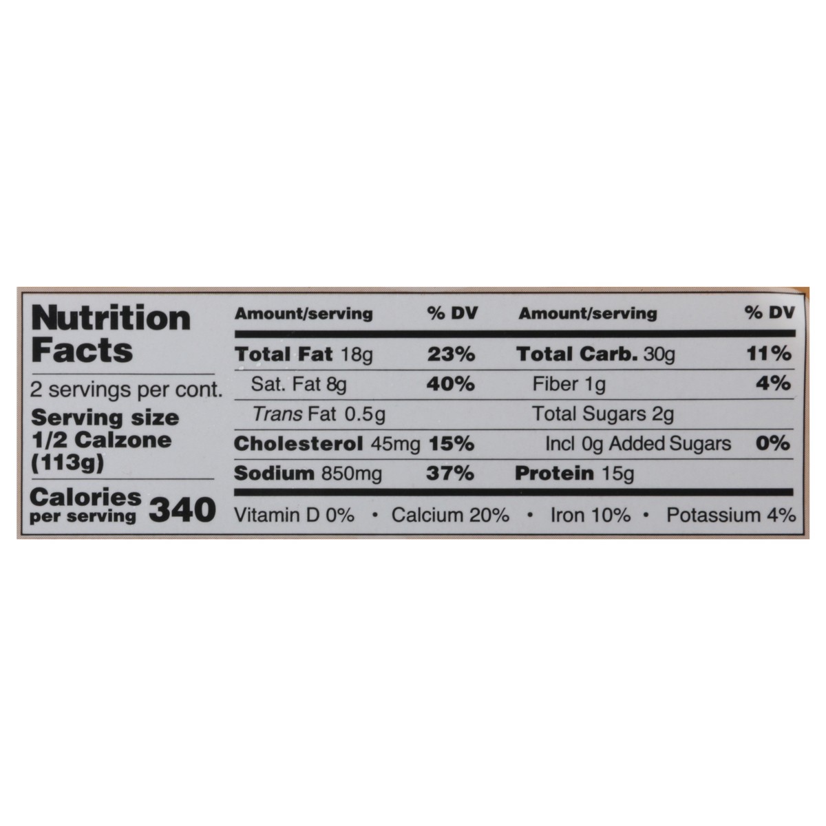 slide 12 of 13, DePalo Foods Pepperoni & Cheese Calzone 8 oz, 8 oz