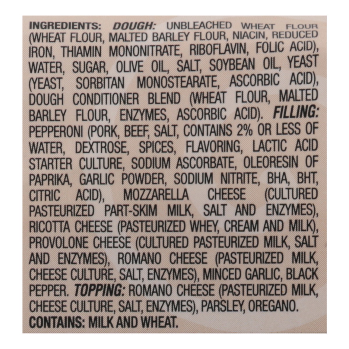 slide 11 of 13, DePalo Foods Pepperoni & Cheese Calzone 8 oz, 8 oz