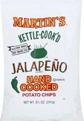 Martin's Kettle-Cook'd Hand Cooked Jalapeno Flavored Potato Chips 8.5 oz