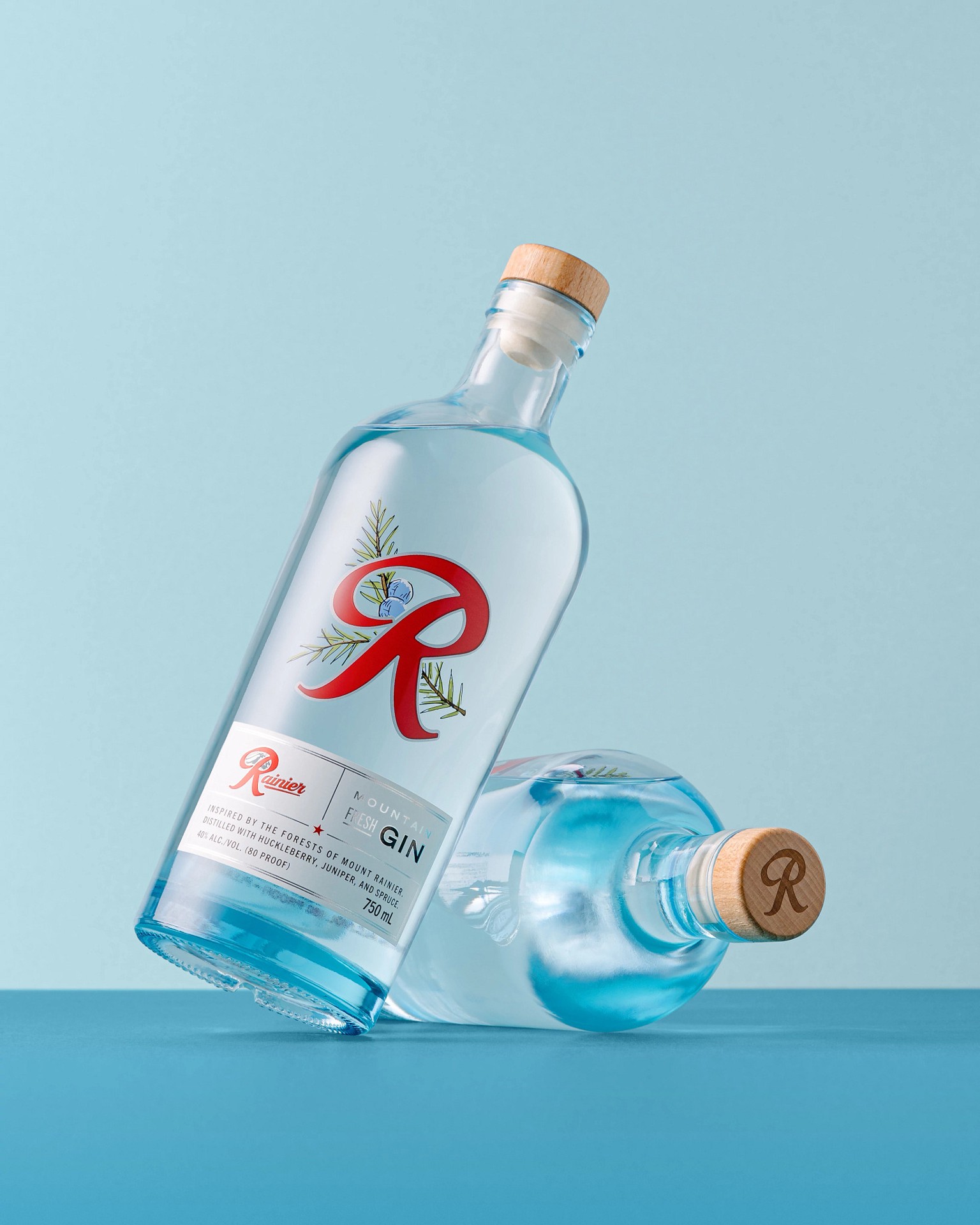 slide 2 of 5, Rainier Mountain Fresh Gin, 750 mL Bottle, 750 ml