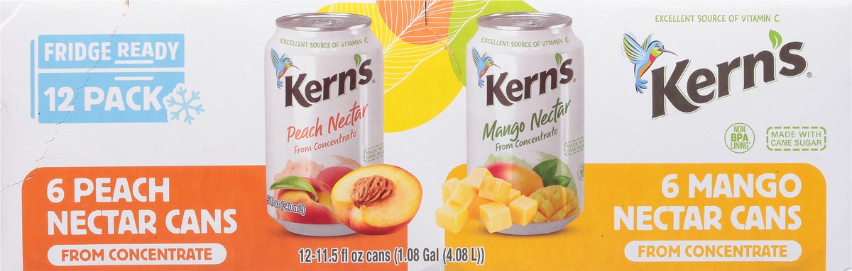 slide 3 of 9, Kern's Mango/Peach Nectar - 12 ct, 12 ct