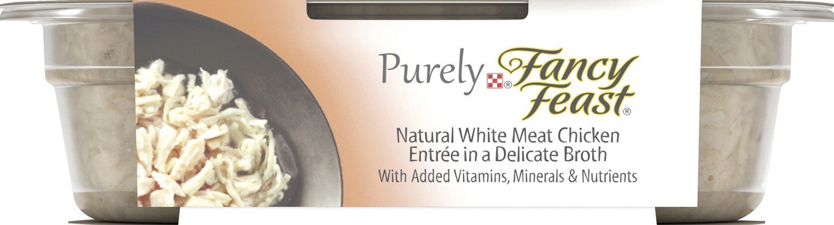 slide 2 of 7, Fancy Feast Purina Fancy Feast Natural, Grain Free Wet Cat Food, Purely Natural White Meat Chicken Entree - 2 oz. Tray, 2 oz