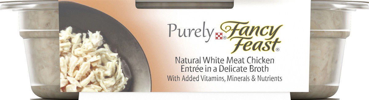 slide 7 of 7, Fancy Feast Purina Fancy Feast Natural, Grain Free Wet Cat Food, Purely Natural White Meat Chicken Entree - 2 oz. Tray, 2 oz