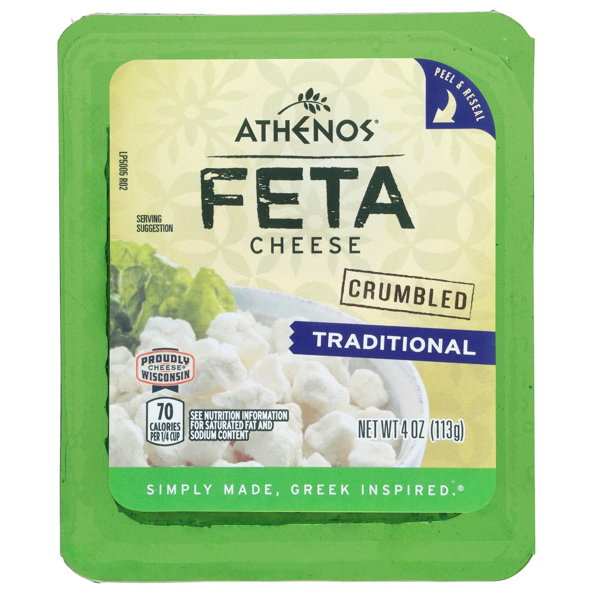 slide 1 of 109, Athenos Crumbled Traditional Feta Cheese 4 oz, 4 oz