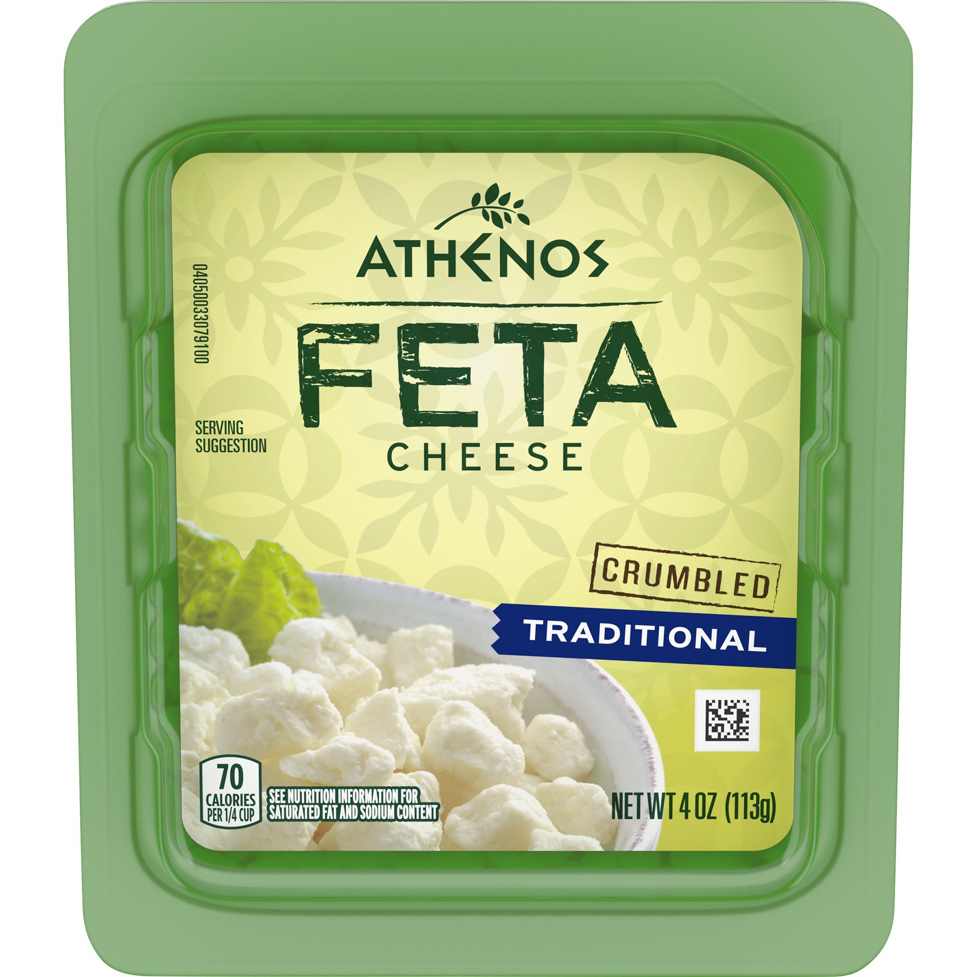 slide 1 of 109, Athenos Traditional Crumbled Feta Cheese, 4 oz Tub, 4 oz