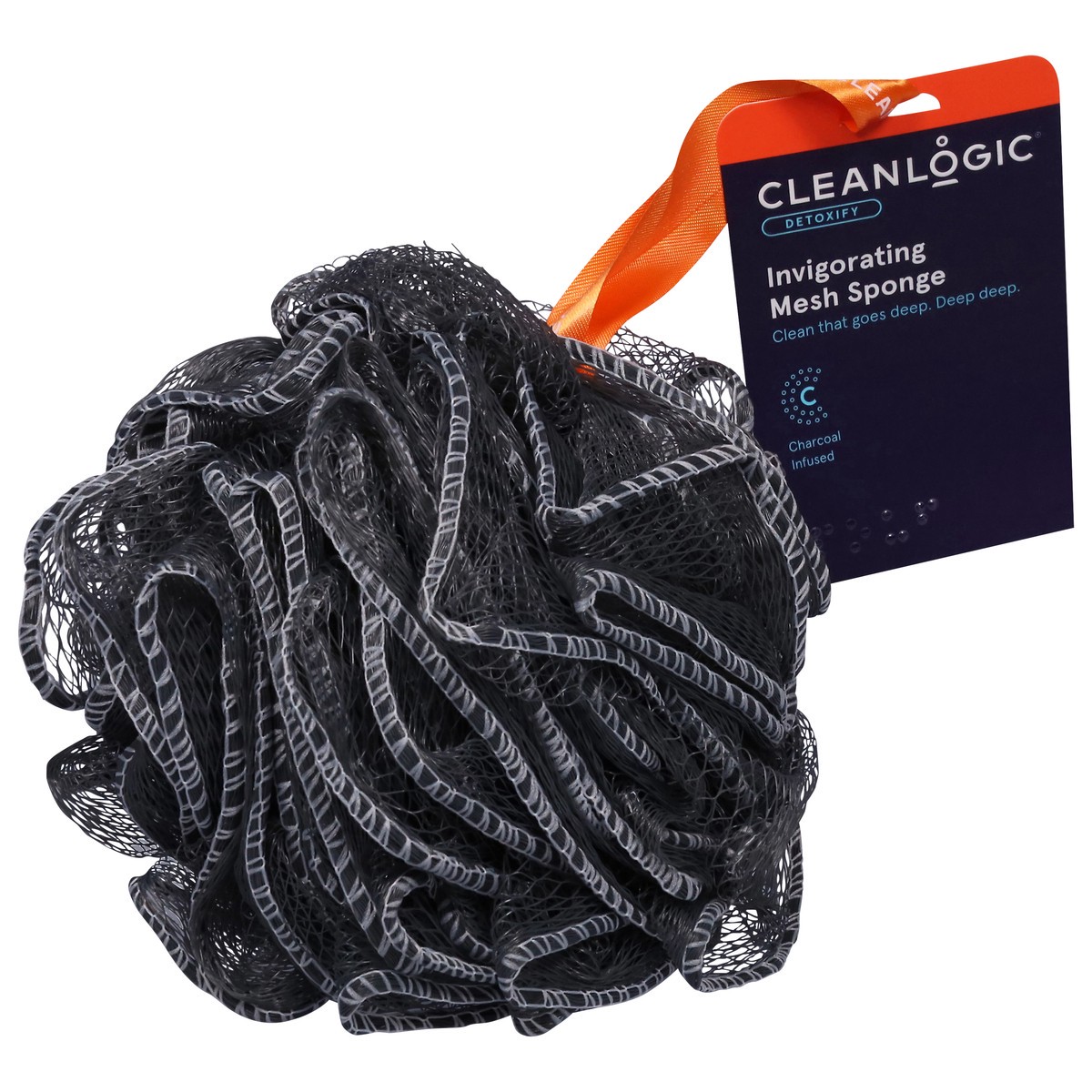 slide 10 of 11, cleanlogic Invigorating Mesh Sponge 1 ea, 1 ct