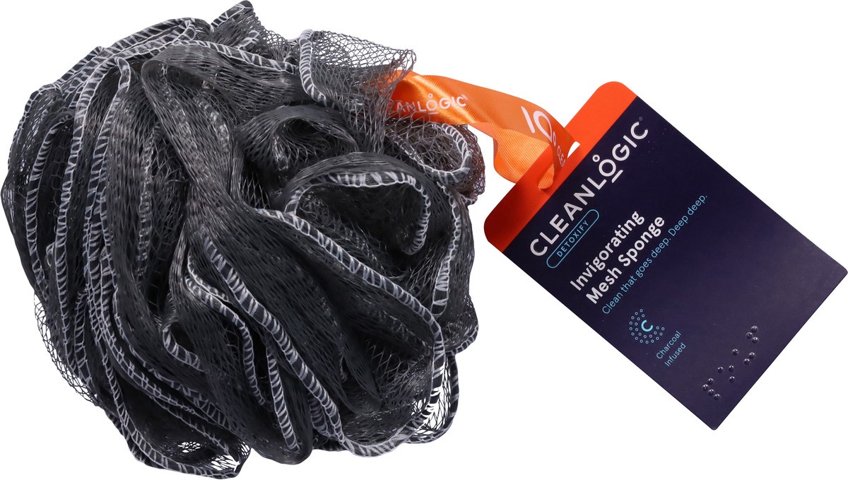 slide 3 of 11, cleanlogic Invigorating Mesh Sponge 1 ea, 1 ct