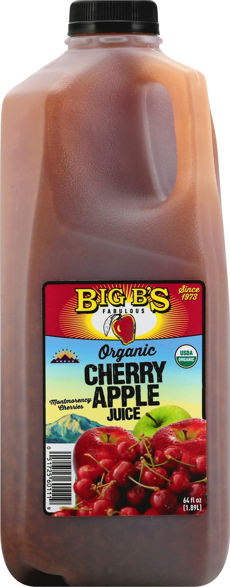 slide 12 of 13, Big Bs Fabulous Organic Cherry Apple Juice - 64 oz, 1 ct