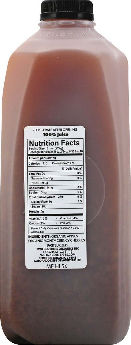 slide 9 of 13, Big Bs Fabulous Organic Cherry Apple Juice - 64 oz, 1 ct