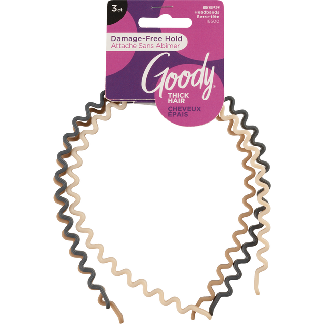 slide 1 of 1, GOODY ACCESSORIES Squiggle Headband, 3 ct
