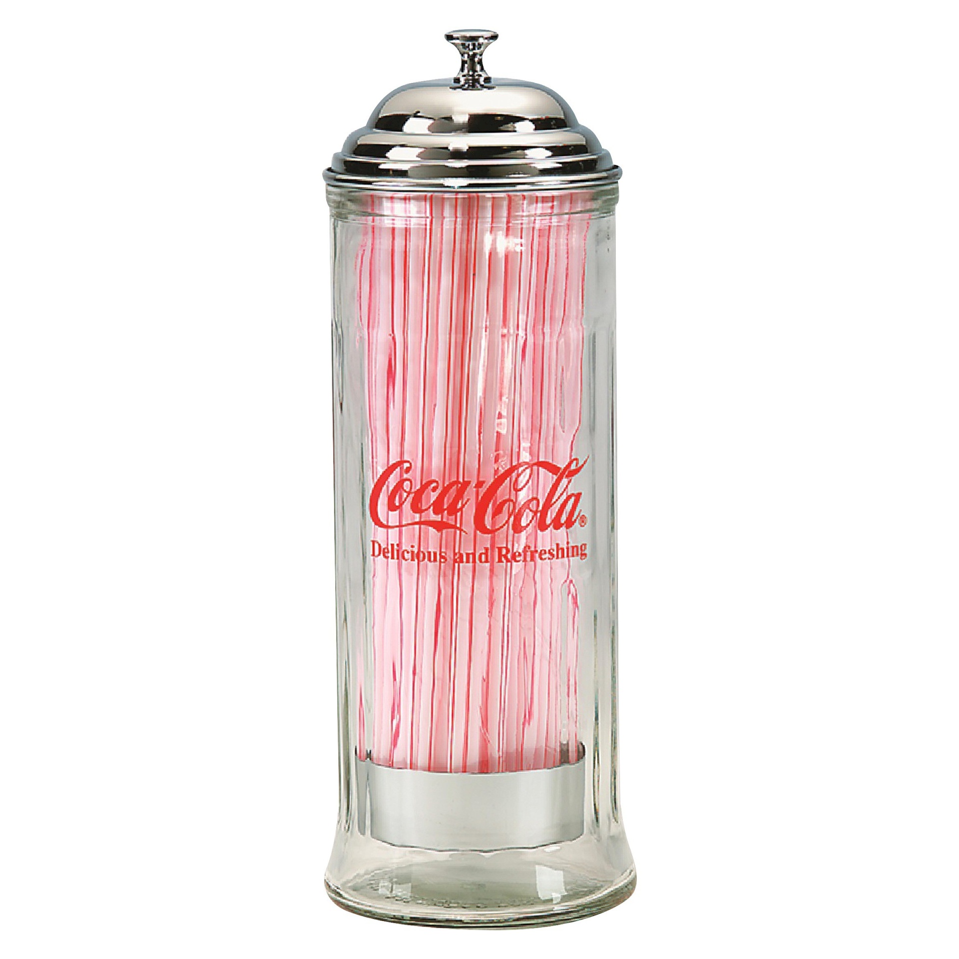 slide 1 of 1, TableCraft Coca-Cola Straw Dispenser, 1 ct
