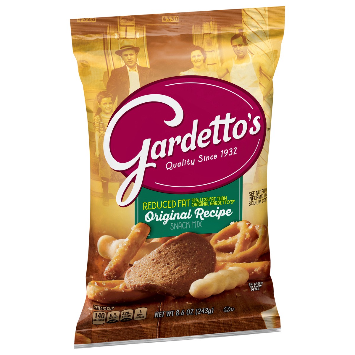 slide 2 of 14, Gardetto's, Snack Mix, Original Recipe, Reduced Fat, 8.6 oz. Bag, 8.6 oz