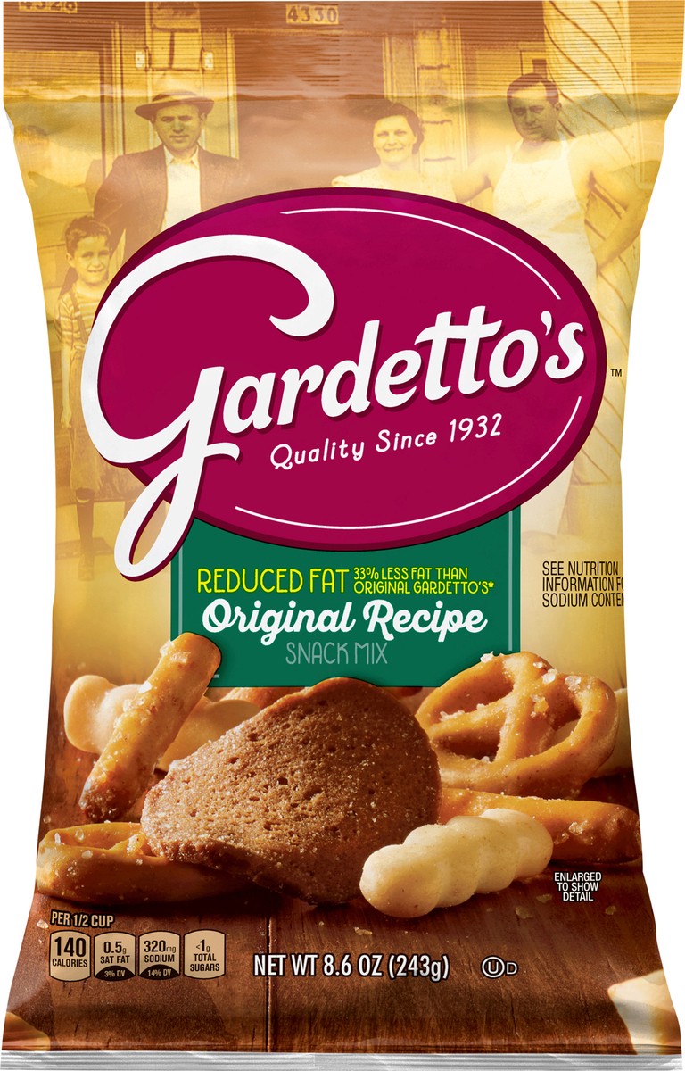 slide 4 of 14, Gardetto's, Snack Mix, Original Recipe, Reduced Fat, 8.6 oz. Bag, 8.6 oz