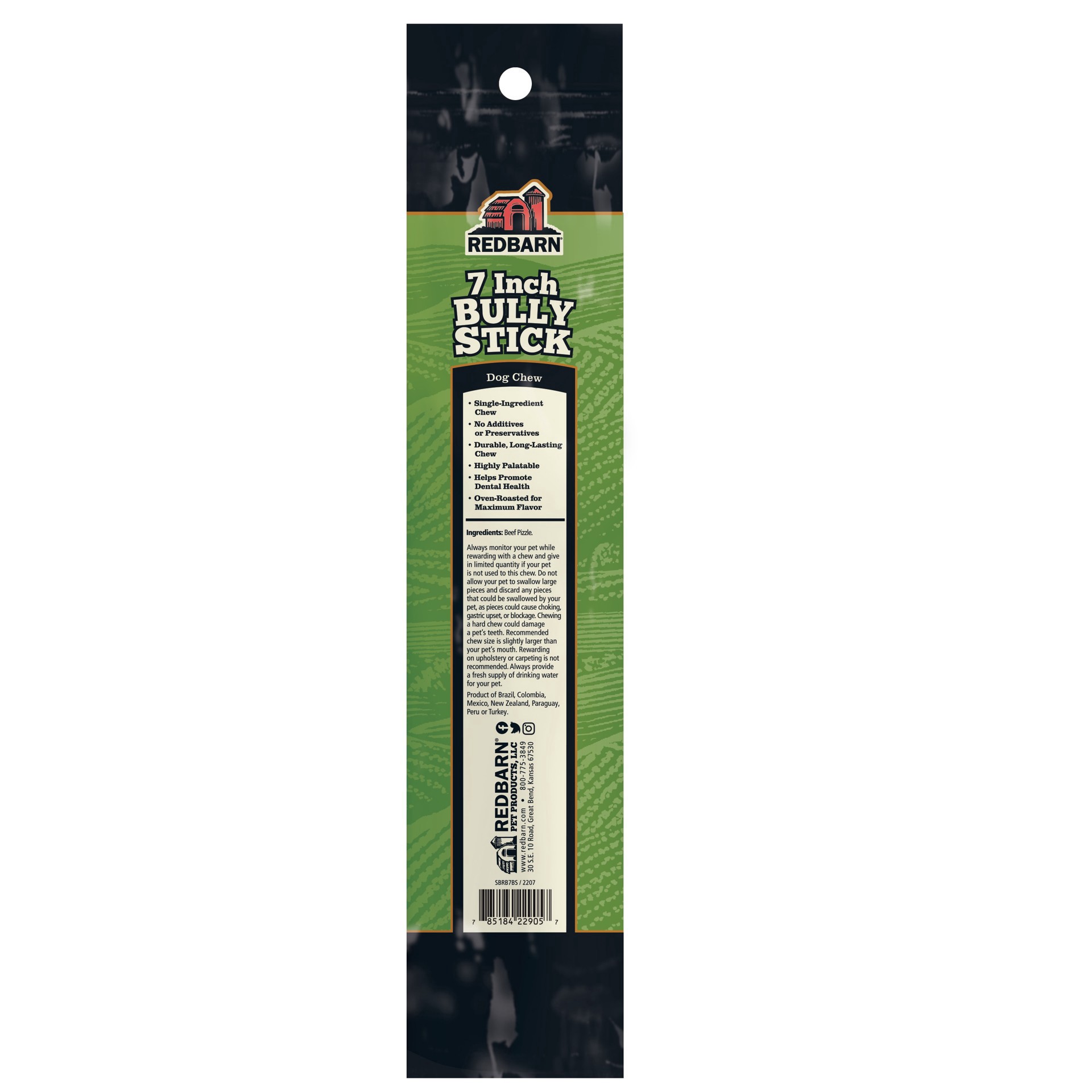 slide 2 of 5, Redbarn 7 Inch Bully Stick, 1 ct