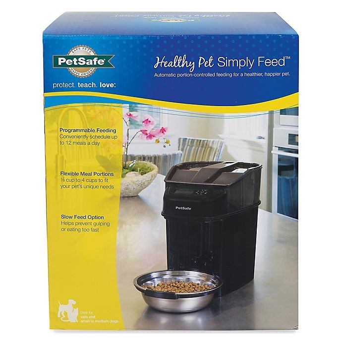slide 1 of 2, Healthy Pet 12-Meal Automatic Feeder - Black, 1 ct