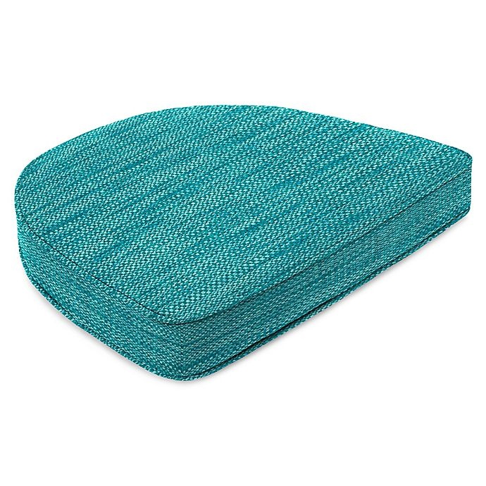 slide 1 of 1, Jordan Manufacturing Solid Outdoor Contoured Box Seat Cushion - Remi Lagoon, 1 ct