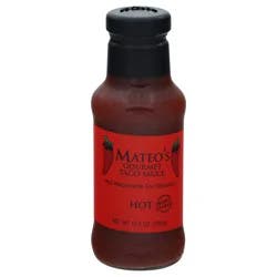 Mateo's Hot Gourmet Taco Sauce 10.5 oz