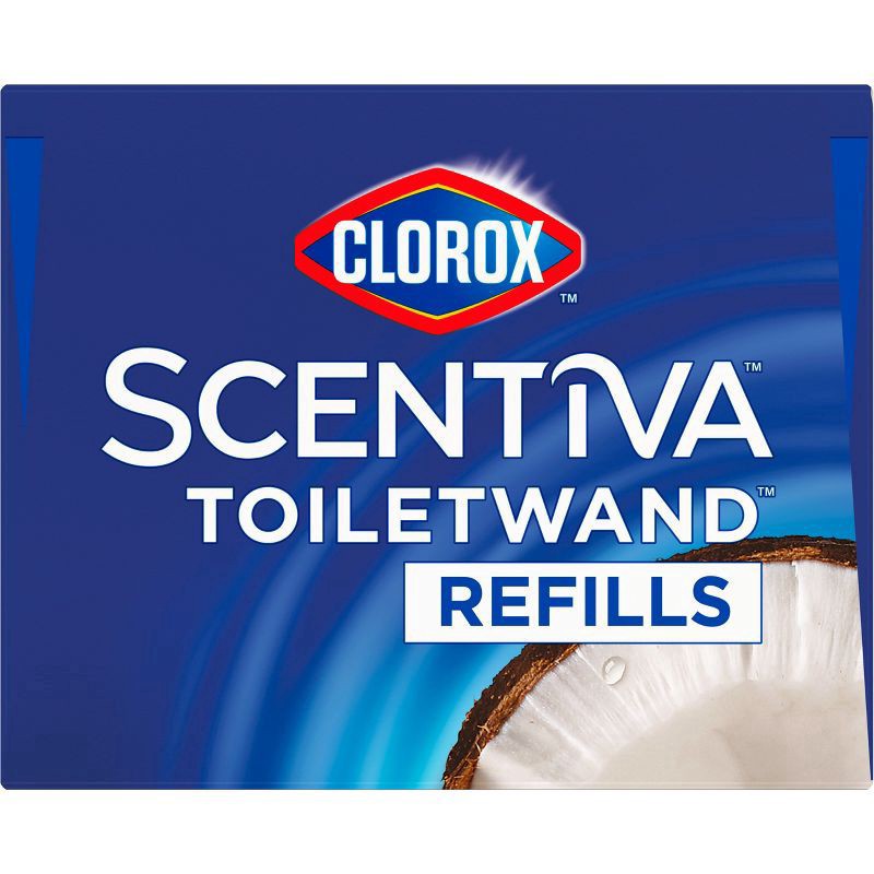 slide 9 of 14, Scentiva Toiletwand Refills Coconut & Waterlily Disposable Pads 10 Each, 10 ct