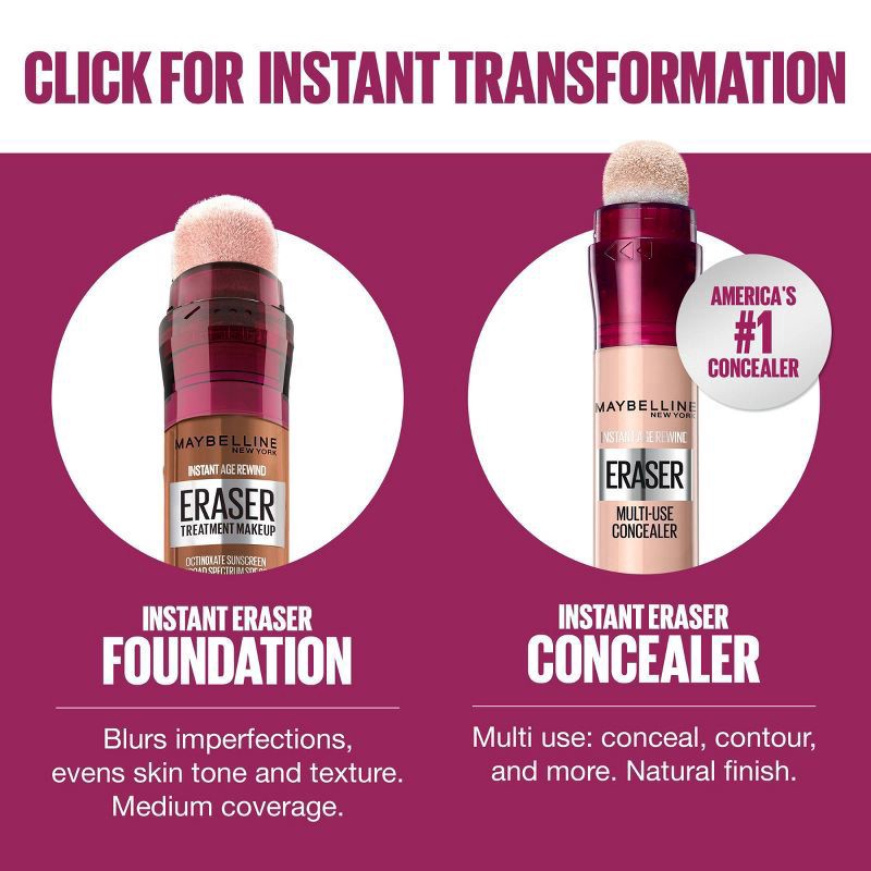 slide 4 of 8, Instant Age Rewind Broad Spectrum SPF 20 355 Eraser Treatment Makeup 0.68 fl oz, 0.68 fl oz