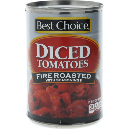 slide 1 of 1, Best Choice Fire Roasted Diced Tomatoes, 14.5 oz