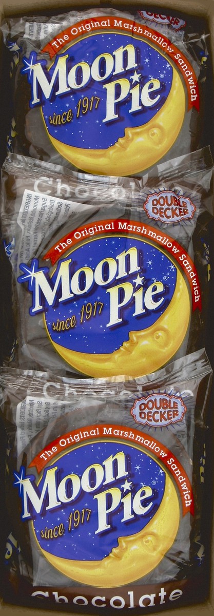 slide 2 of 4, Moon Pie Marshmallow Sandwich, Chocolate, Double Decker, 9 ct