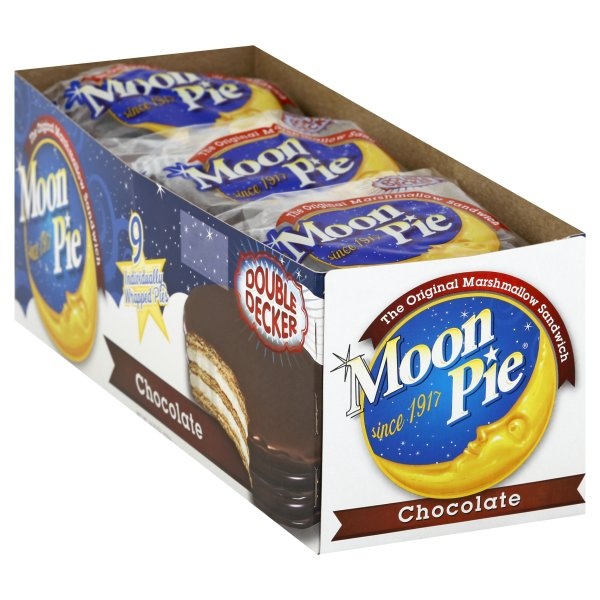 slide 1 of 4, Moon Pie Marshmallow Sandwich, Chocolate, Double Decker, 9 ct