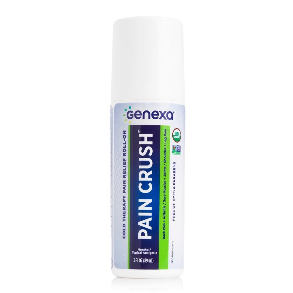 slide 1 of 1, Genexa Pain Crush Roll On Pain Relief, 3 oz