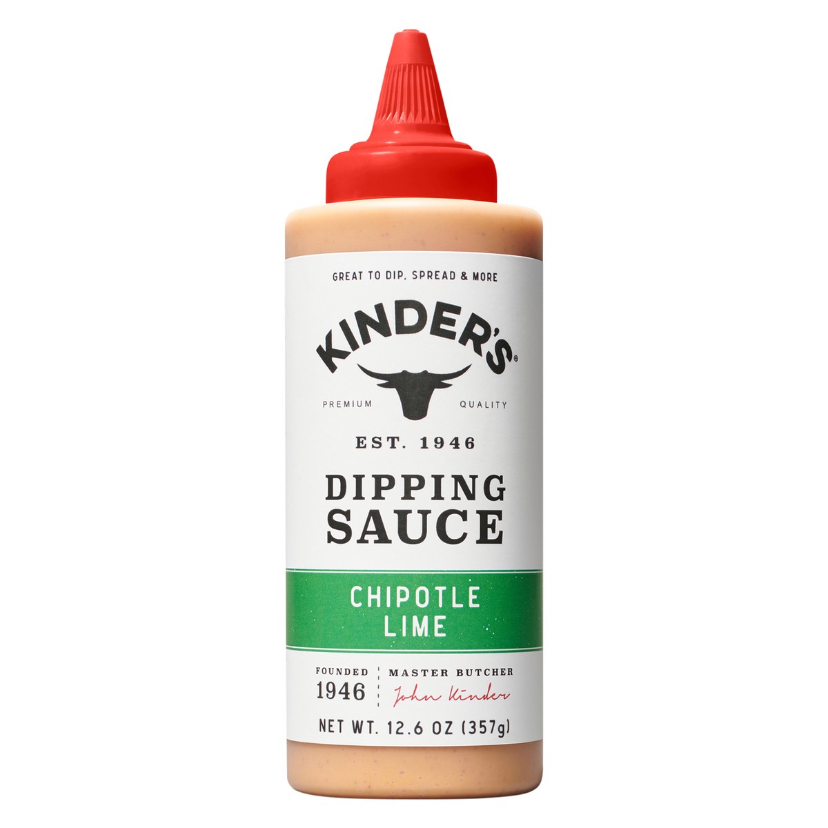 slide 3 of 9, Kinder's Chipotle Lime Dipping Sauce, 12.6 oz