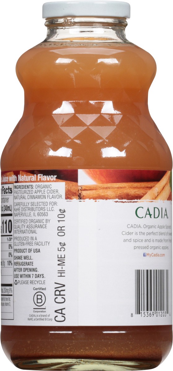 slide 7 of 13, Cadia Organic Apple Spiced Cider - 32 fl oz, 32 fl oz