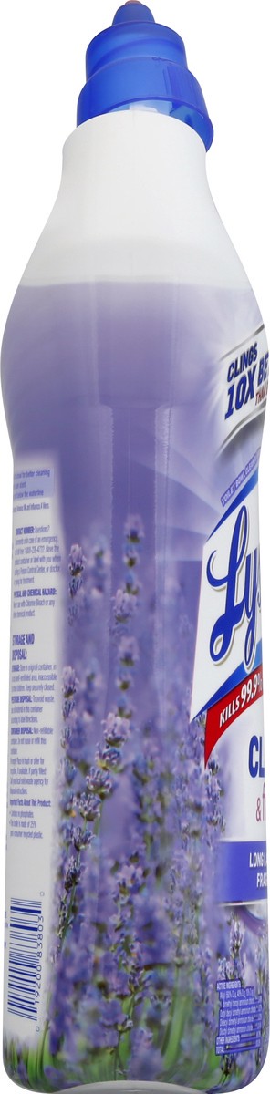 slide 4 of 11, Lysol Cling & Fresh Lavender Fields Scent Toilet Bowl Cleaner 24 oz, 24 oz