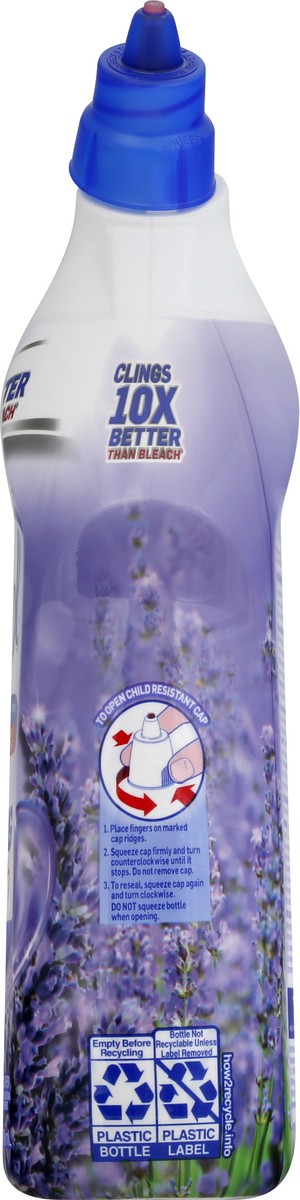 slide 5 of 11, Lysol Cling & Fresh Lavender Fields Scent Toilet Bowl Cleaner 24 oz, 24 oz