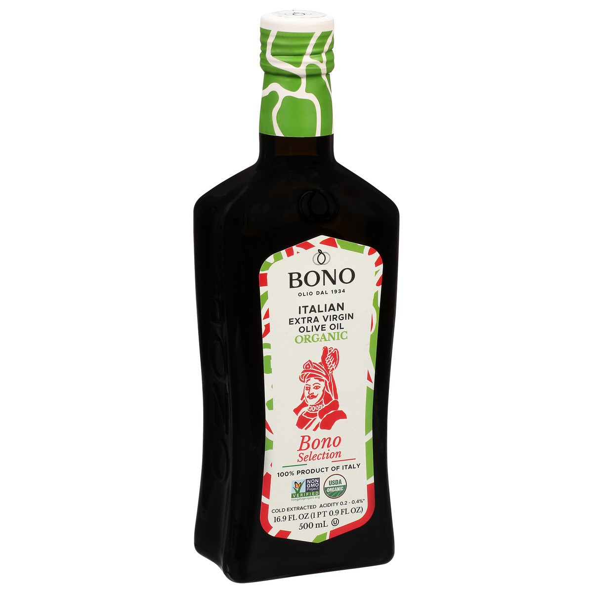 slide 2 of 9, BONO Italian EVOO Organic, 16.9 oz