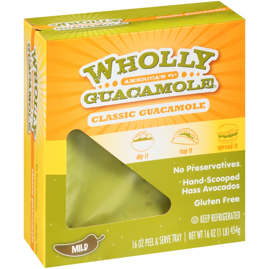 slide 2 of 8, Wholly Guacamole Tray, 16 oz