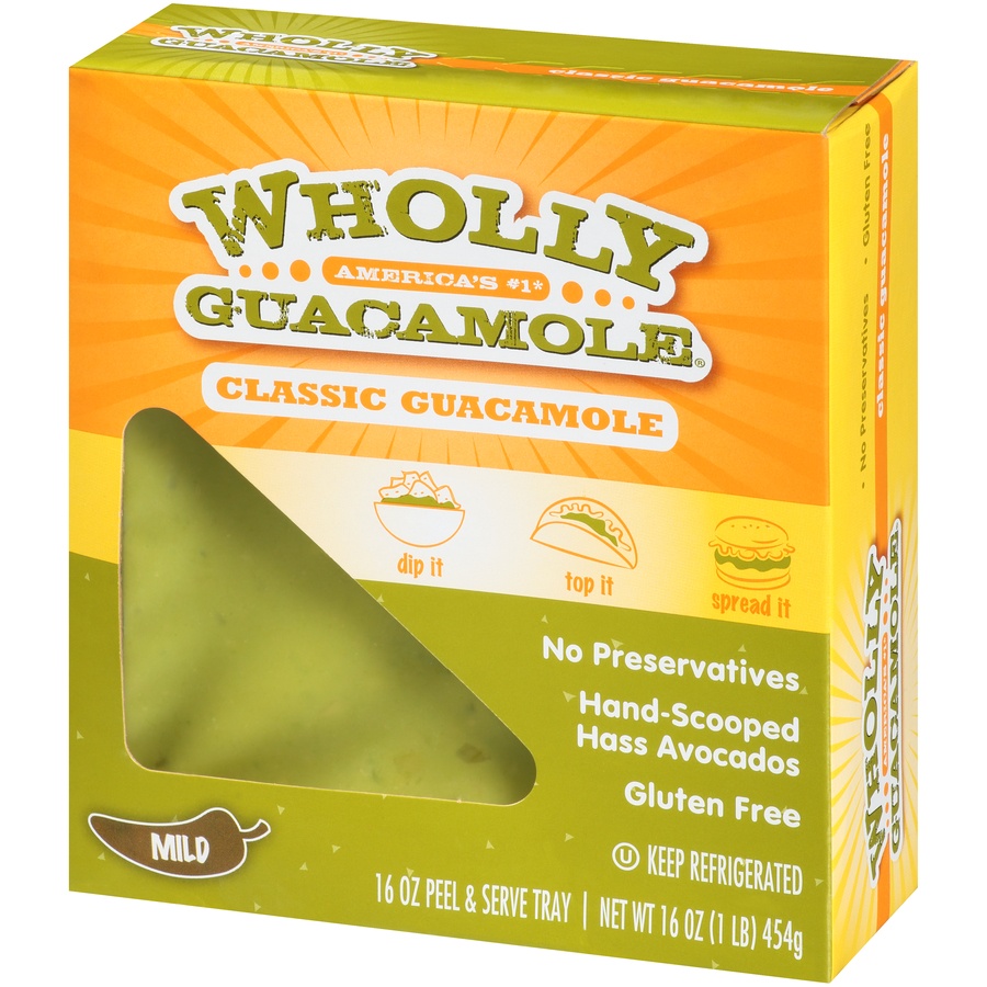slide 3 of 8, Wholly Guacamole Tray, 16 oz