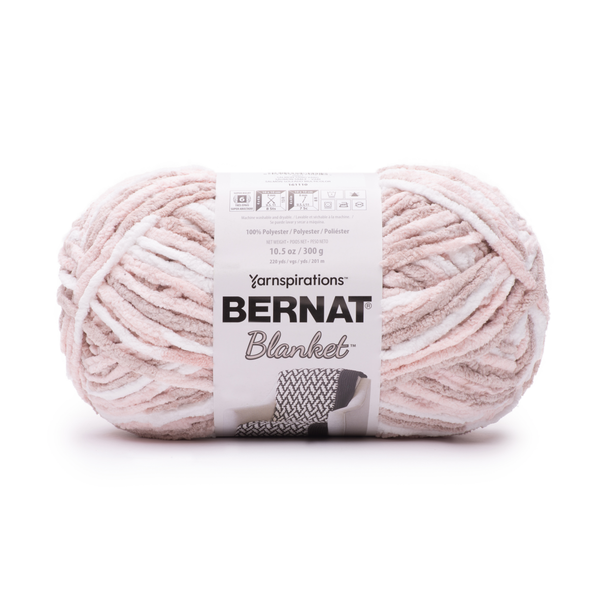 slide 1 of 1, Bernat Blanket Yarn 10.5oz Salmon Sand, 10.5 oz