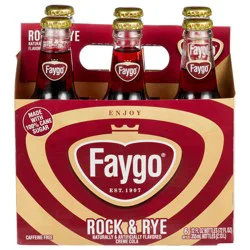 Faygo Rock & Rye Glass Bottles