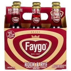 Faygo Rock & Rye Glass Bottles