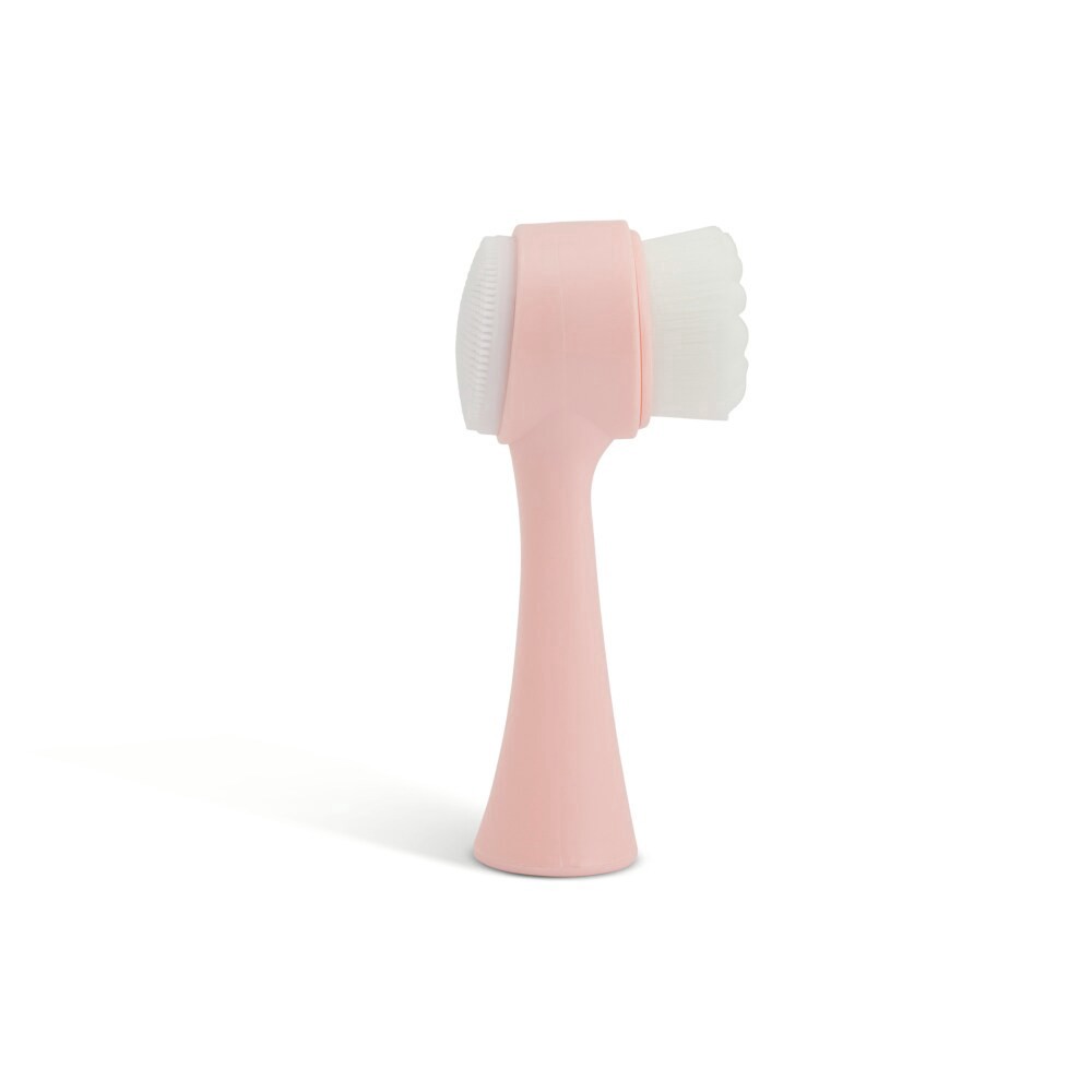 slide 3 of 4, Core Home Double Sided Cleansing Brush - Pink, 1 ct