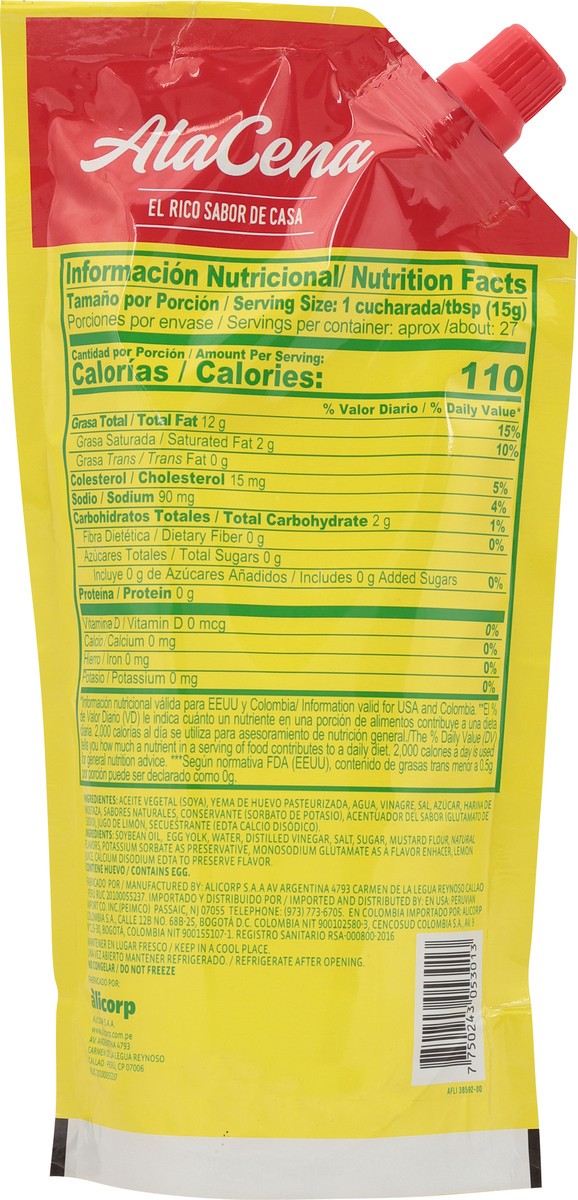 slide 7 of 11, AlaCena Mayonnaise 13.5 oz, 13.5 oz