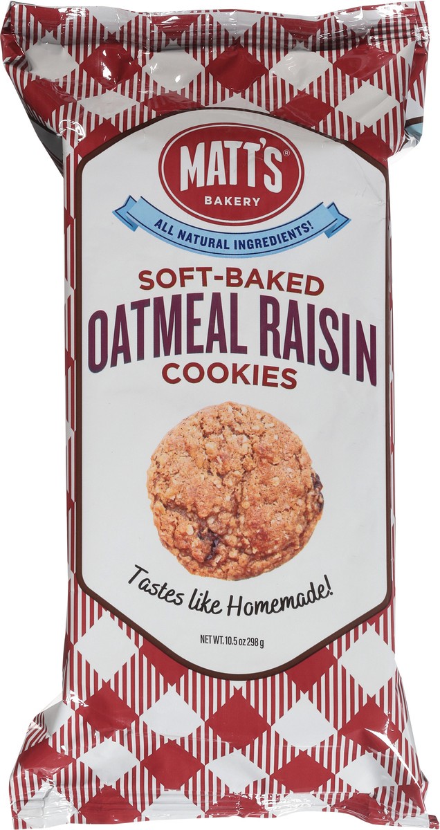 slide 8 of 13, Matt's Bakery Soft-Baked Oatmeal Raisin Cookies 10.5 oz, 10.5 oz