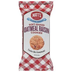 Matt's Bakery Soft-Baked Oatmeal Raisin Cookies 10.5 oz