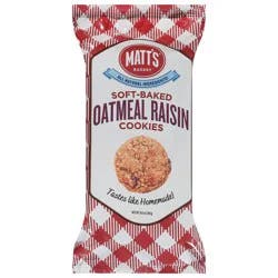 Matt's Bakery Soft-Baked Oatmeal Raisin Cookies 10.5 oz